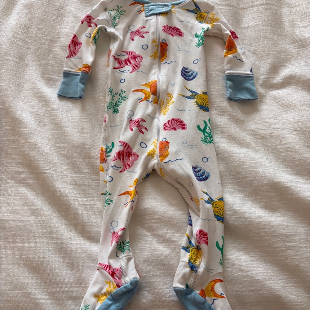 Beaufort Bonnet Colorful Sea Life Kids One Piece Pajamas